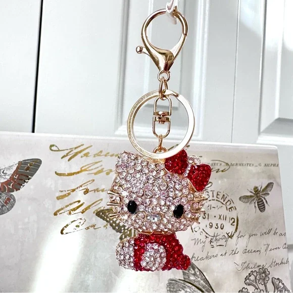 Hello Kitty Rhinestone Keychain - Picture 2 of 10
